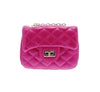 DIAMOND QUILTED CROSSBODY PURSE - VARIOUS COLORS
