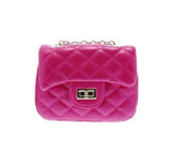 DIAMOND QUILTED CROSSBODY PURSE - VARIOUS COLORS