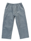 BAILEY BOYS GREY CORDUROY - BOYS ELASTIC WAIST PANT