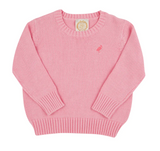 ISABELLE'S SWEATER - SANDPEARL PINK WITH PARROT CAY CORAL STORK