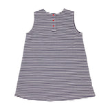 JANE ASHLEY JUMPER - NANTUCKET NAVY STRIPE WITH RICHMOND RED STORK