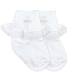 SMOOTH TOE CHRISTENING LACE SOCKS 1 PAIR