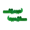 LILIES & ROSES ALLIGATOR GLITTER GREEN ALLIGATOR CLIPS (PAIR)