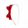 LILIES & ROSES BOW TIE GLITTER RED HEADBAND