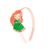 LILIES & ROSES CUTE DOLL GREEN DRESS HEADBAND