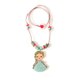 LILIES & ROSES CUTE DOLL GOLD HAIR NECKLACE