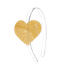 GLITTER GOLD CECE HEART HEADBAND