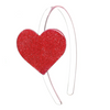 GLITTER RED CECE HEART HEADBAND