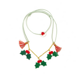 LILIES & ROSES MISTLETOE CHRISTMAS NECKLACE