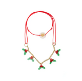 LILIES & ROSES MISTLETOE NECKLACE