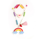 LILIES & ROSES RAINBOW BEAD MIX NECKLACE