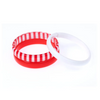 LILIES & ROSES RED + WHITE STRIPE MIX BANGLES