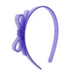 LILIES & ROSES THIN BOW GLITTER PURPLE HEADBAND