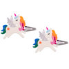 LILIES & ROSES UNICORN RAINBOW WING SNAP CLIPS (PAIR)