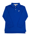 LONG SLEEVE PRIM & PROPER POLO - ROCKEFELLER ROYAL WITH MULTICOLOR STORK