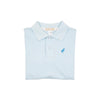 LONG SLEEVE PRIM & PROPER POLO - BUCKHEAD BLUE