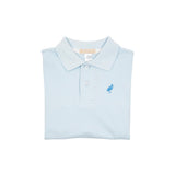 LONG SLEEVE PRIM & PROPER POLO - BUCKHEAD BLUE WITH BARBASOS BLUE STORK