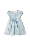REINDEER SMOCK DRESS ROSE-8-RET