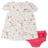 MAGNETIC ME RAINBOW SPRINKLE DRESS & BLOOMER SET