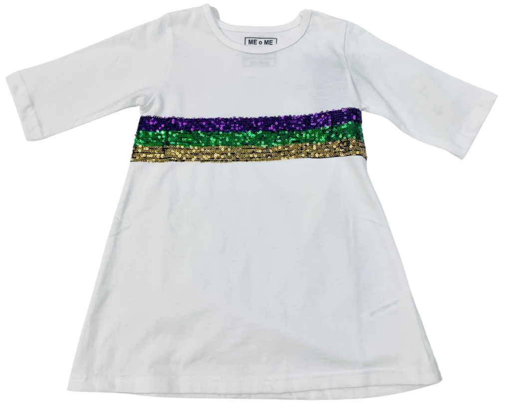 mardi gras sequin dress MARDI GRAS SEQUINS DRESS – MiMi Kids