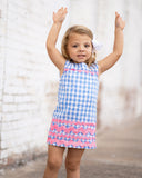 VERA DRESS IN OCEAN BLUE