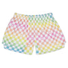 ISCREAM OMBRE CHECKERBOARD PLUSH SHORTS