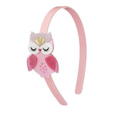 LILIES & ROSES OWL HEADBAND - PINK SATIN