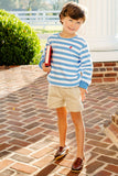 SCOTT STADIUM SHIRT - BARBADOS BLUE STRIPE WITH RICHMOND RED PATCHES
