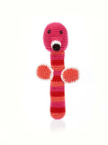 PEBBLE FLAMINGO RATTLE STICK