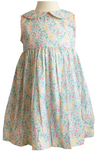 PEGGY GREEN SLEEVELESS LIZA DRESS - FIELDSTONE FLORAL