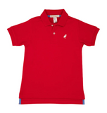 PRIM & PROPER POLO - RICHMOND RED WITH PARK CITY PERIWINKLE STORK
