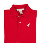 PRIM & PROPER POLO - RICHMOND RED WITH PARK CITY PERIWINKLE STORK