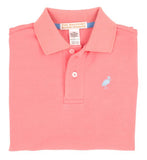 PRIM & PROPER POLO - PARROT CAY CORAL WITH BEALE STREET BLUE STORK