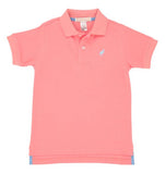 PRIM & PROPER POLO - PARROT CAY CORAL WITH BEALE STREET BLUE STORK