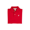 PRIM & PROPER POLO - RICHMOND RED WITH WORTH AVENUE WHITE STORK