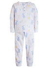 BOY PRINTED JAMMIES - BLUE BUNNY