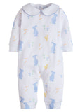 PRINTED PLAYSUIT - BLUE BUNNY