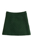 BISBY QUILTED MINI SKIRT - EMERALD