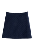 BISBY QUILTED MINI SKIRT - NAVY