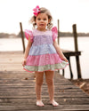 REMY RAINBOW SEERSUCKER DRESS
