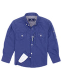 PROPERLY TIED RIVER BLUE OFFSHORE FISHING SHIRT