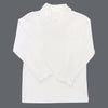 WHITE RUFFLE KNIT TURTLE NECK