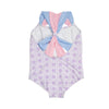 SEABROOK BATHING SUIT - OCEAN CLUB CANE WITH BEALE STREET BLUE & PALM BEACH PINK