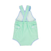 SKIPPER SUNSUIT - GRACE BAY GREEN WITH BEALE STREET BLUE