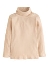 BISBY RIBBED TURTLENECK - OATMEAL