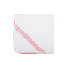 SWEETLY SMOCKED BLESSING BLANKET - WORTH AVENUE WHITE WITH RICHMOND RED