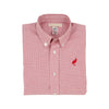 DEAN'S LIST DRESS SHIRT - RICHMOND RED WINDOWPANE WITH RICHMOND RED STORK