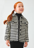 ABEL & LULA GIRLS HOUNDSTOOTH OVERSHIRT