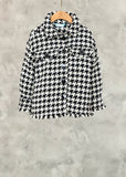 GIRLS HOUNDSTOOTH OVERSHIRT
