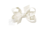 Hair Bow 3" Antique White